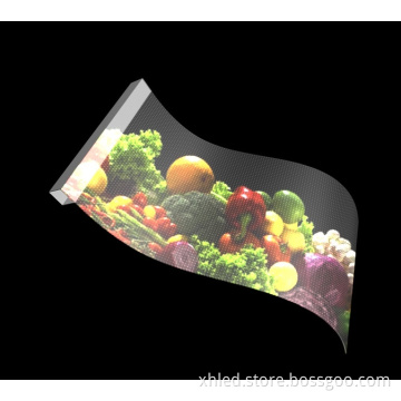 P8 Flexible LED Display for Glass Door Shopping Malls